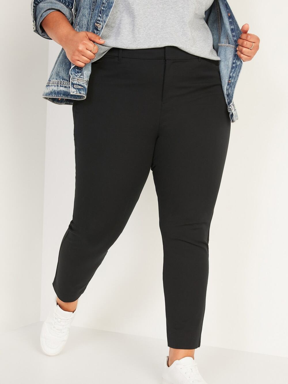 Old Navy High-Waisted Pixie Skinny Ankle Pants Black Jack Size 20 SHORT